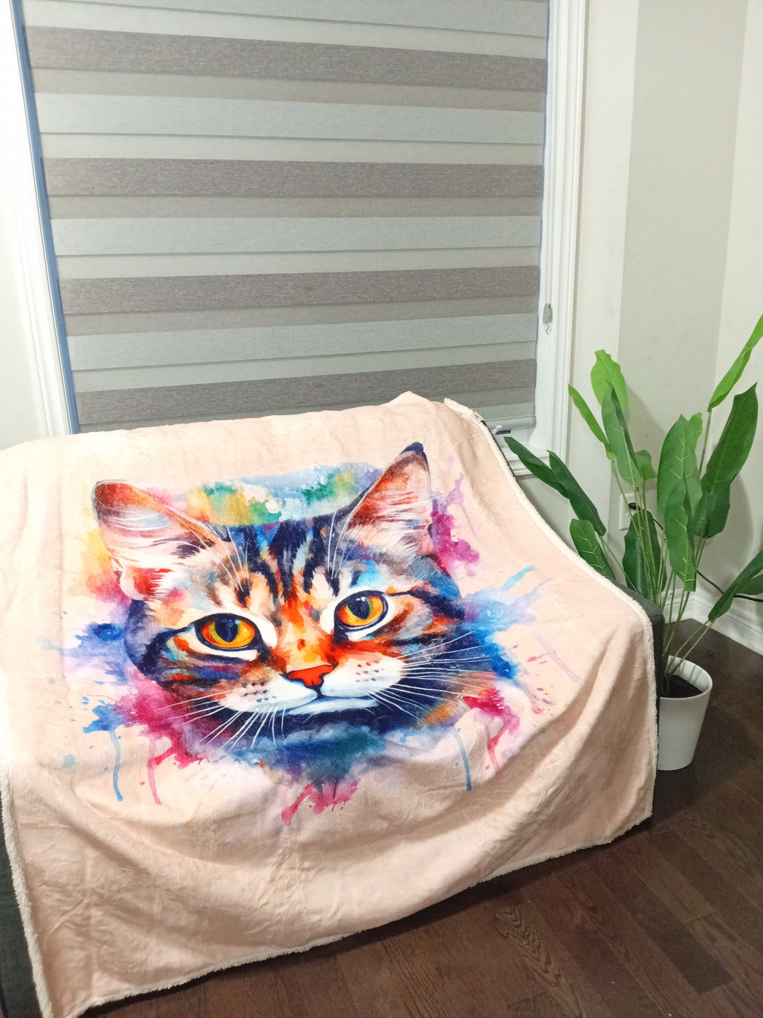 Warm Snuggly Waterproof Pet Blanket - Tabby