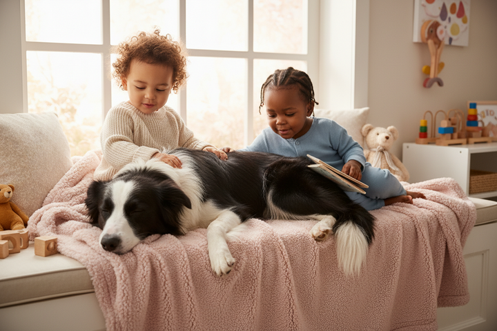 Warm Snuggly Waterproof Pet Blanket - Border Collie