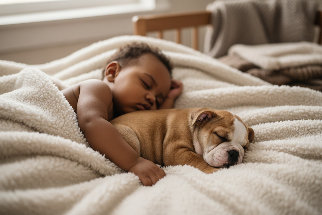 Warm Snuggly Waterproof Pet Blanket - Bulldog